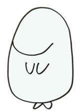 White dolphin Kyupi sticker #1451455