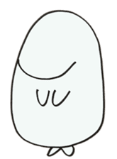 White dolphin Kyupi sticker #1451455