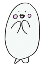 White dolphin Kyupi sticker #1451458