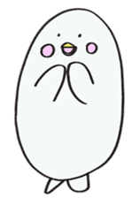 White dolphin Kyupi sticker #1451458