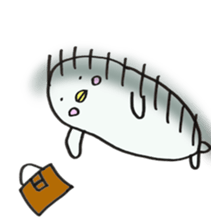 White dolphin Kyupi sticker #1451459