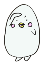 White dolphin Kyupi sticker #1451461