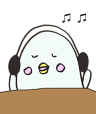 White dolphin Kyupi sticker #1451462