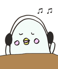 White dolphin Kyupi sticker #1451462