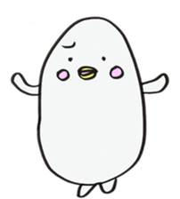 White dolphin Kyupi sticker #1451463