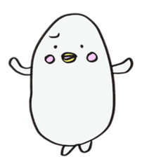 White dolphin Kyupi sticker #1451463