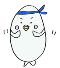 White dolphin Kyupi sticker #1451465