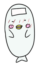 White dolphin Kyupi sticker #1451466