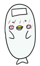 White dolphin Kyupi sticker #1451466