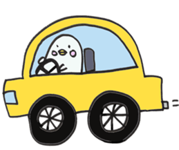 White dolphin Kyupi sticker #1451467