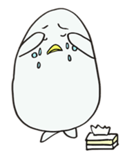 White dolphin Kyupi sticker #1451468