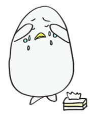 White dolphin Kyupi sticker #1451468