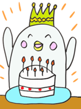 White dolphin Kyupi sticker #1451469