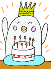 White dolphin Kyupi sticker #1451469