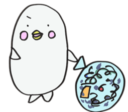 White dolphin Kyupi sticker #1451471