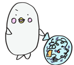 White dolphin Kyupi sticker #1451471