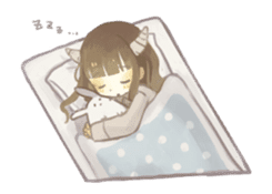 White Creature & Girl sticker #1451718