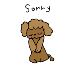 Poodle sticker #1452281