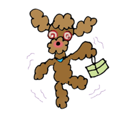 Poodle sticker #1452284