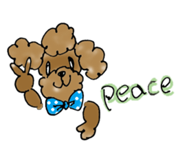 Poodle sticker #1452291