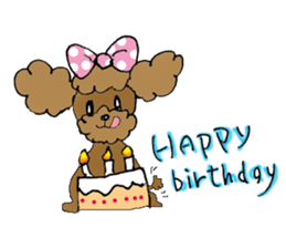 Poodle sticker #1452295