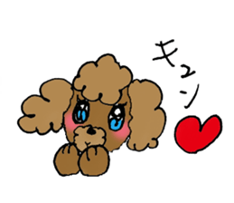 Poodle sticker #1452301