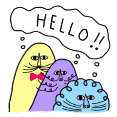 Strange little creatures sticker