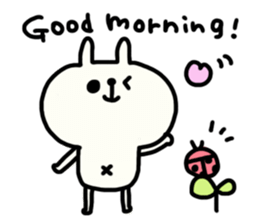 White bunny Yuruyuru and Pippi sticker #1452794