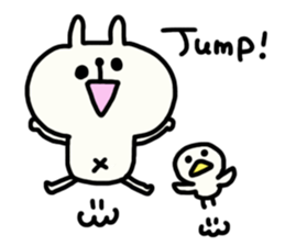 White bunny Yuruyuru and Pippi sticker #1452795
