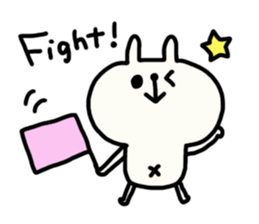 White bunny Yuruyuru and Pippi sticker #1452796