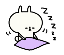 White bunny Yuruyuru and Pippi sticker #1452817