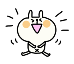 White bunny Yuruyuru and Pippi sticker #1452824