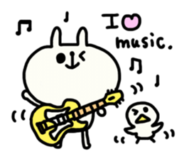 White bunny Yuruyuru and Pippi sticker #1452830