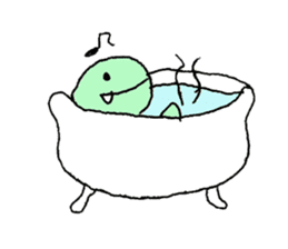 Green and blue dinosaur sticker #1453214