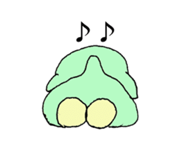 Green and blue dinosaur sticker #1453229