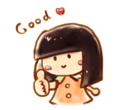 Girl with a Ponny sticker #1454034