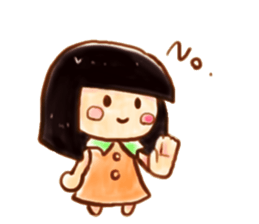 Girl with a Ponny sticker #1454040