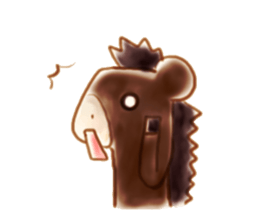 Girl with a Ponny sticker #1454041