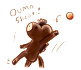 Girl with a Ponny sticker #1454042