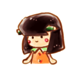 Girl with a Ponny sticker #1454043