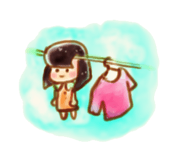 Girl with a Ponny sticker #1454044