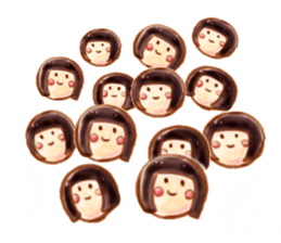 Girl with a Ponny sticker #1454049