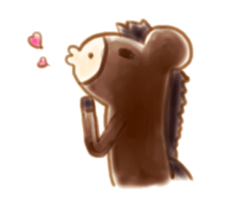 Girl with a Ponny sticker #1454052