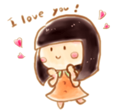 Girl with a Ponny sticker #1454053