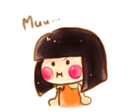 Girl with a Ponny sticker #1454054