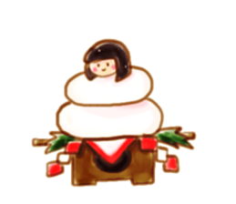 Girl with a Ponny sticker #1454057