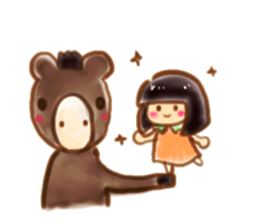 Girl with a Ponny sticker #1454065