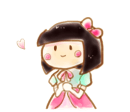 Girl with a Ponny sticker #1454072