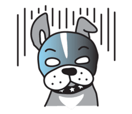 Boston terrier pug-Dog home "Baron" - sticker #1454484