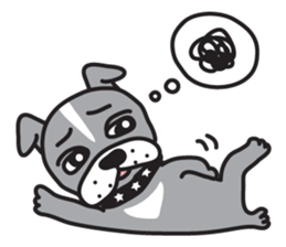 Boston terrier pug-Dog home "Baron" - sticker #1454492